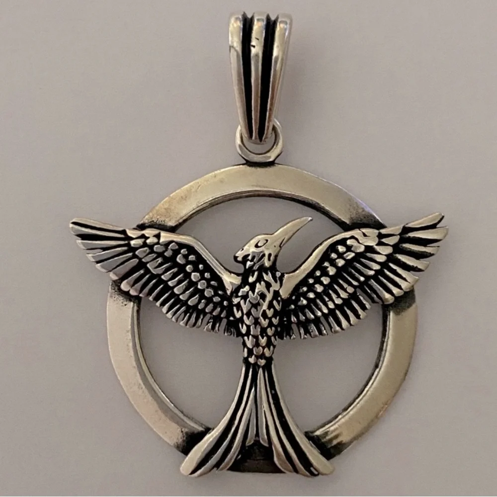 925 Sterling silver eagle unisex pendant